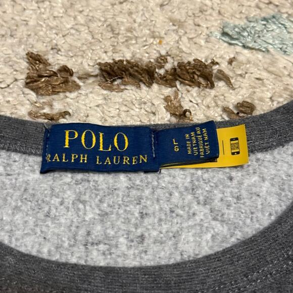 Polo Ralph Lauren Plaid Varsity Letterman Logo Sweatshirt Size Large - Picture 5 of 8